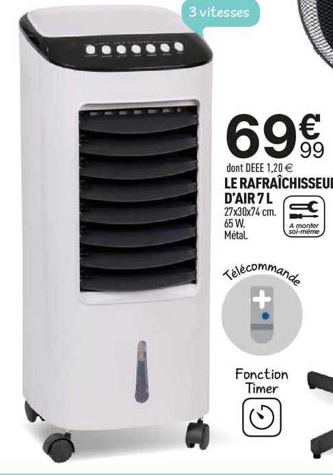 le rafraîchisseur d'air 7 l