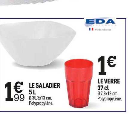 Le Saladier 5 L Le Verre 37 Cl