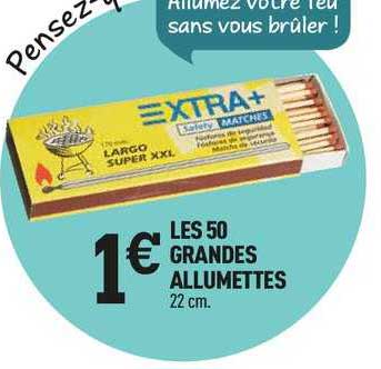 les 50 grandes allumettes
