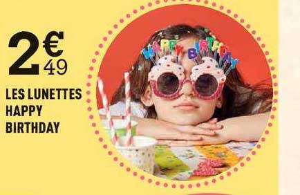 les lunettes happy birthday