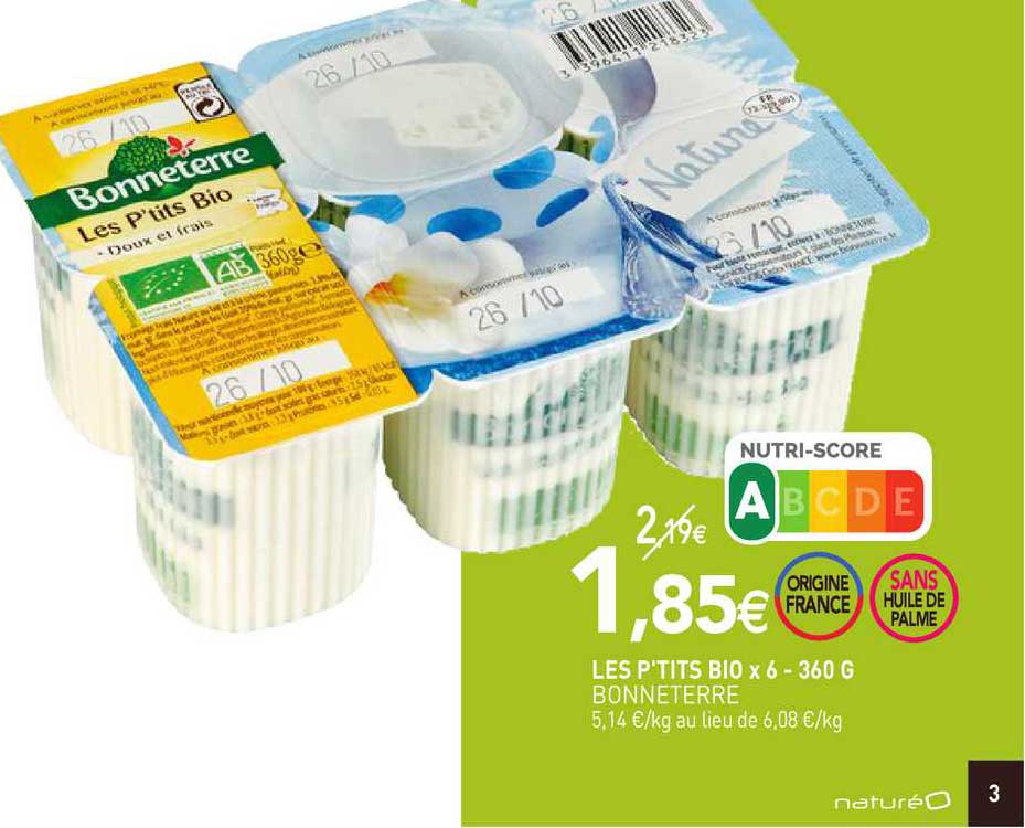 les p'tits bio x 6 bonneterre