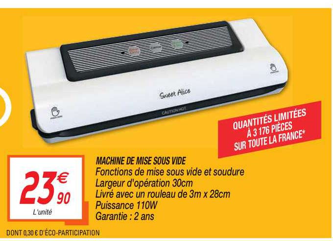 machine de mise sous vide