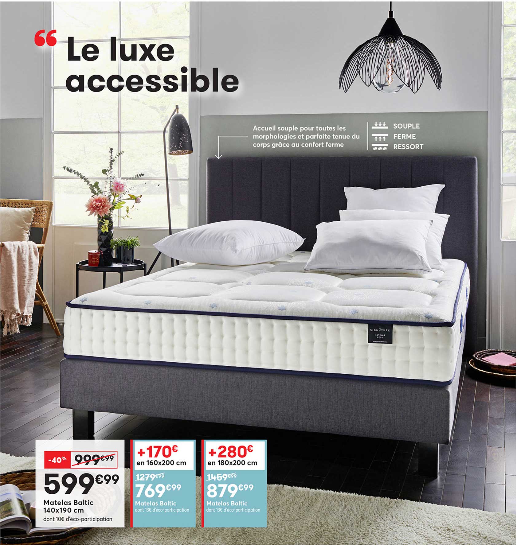 Matelas Baltic 140x190 Cm