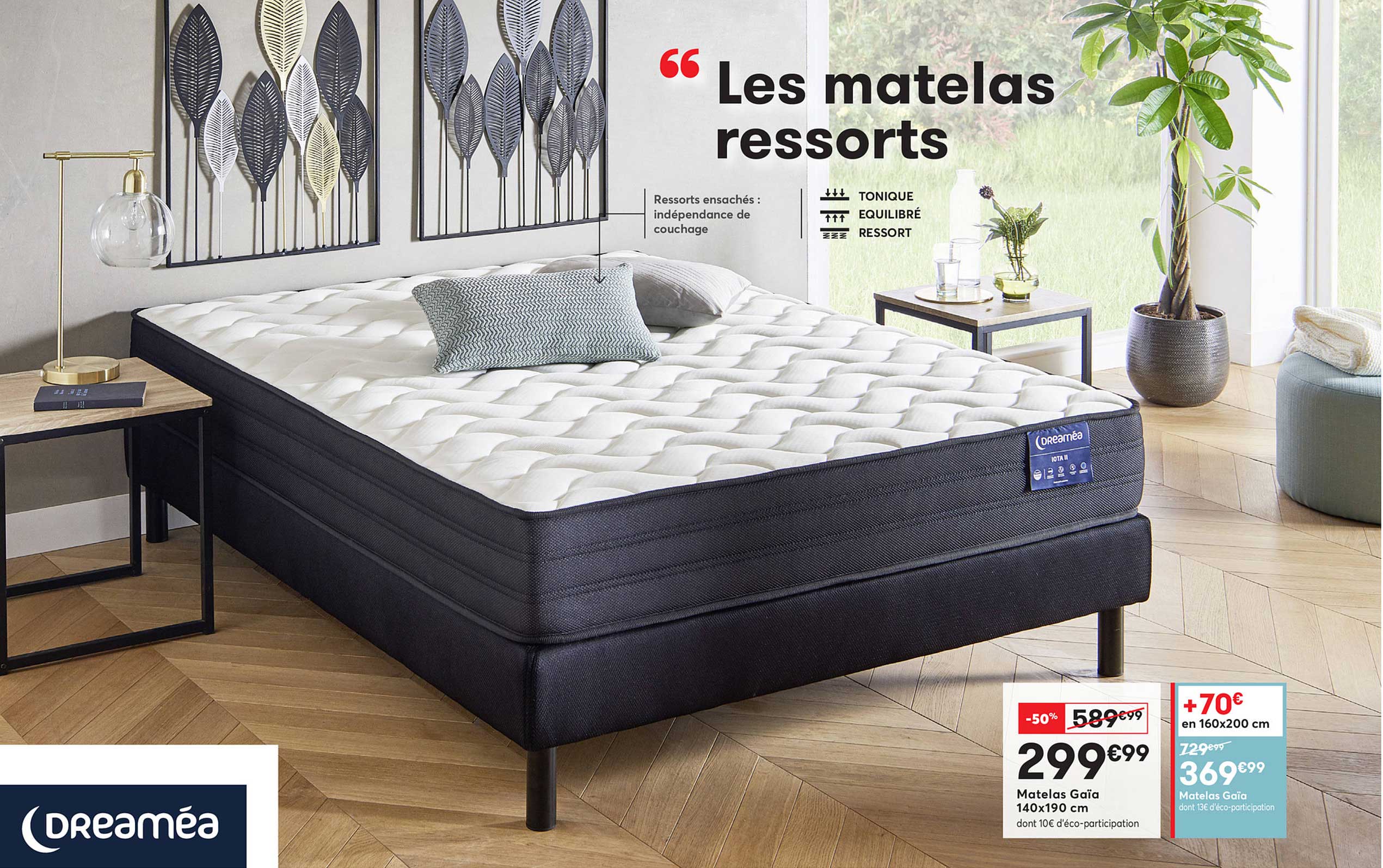 matelas gaia 140x190 cm