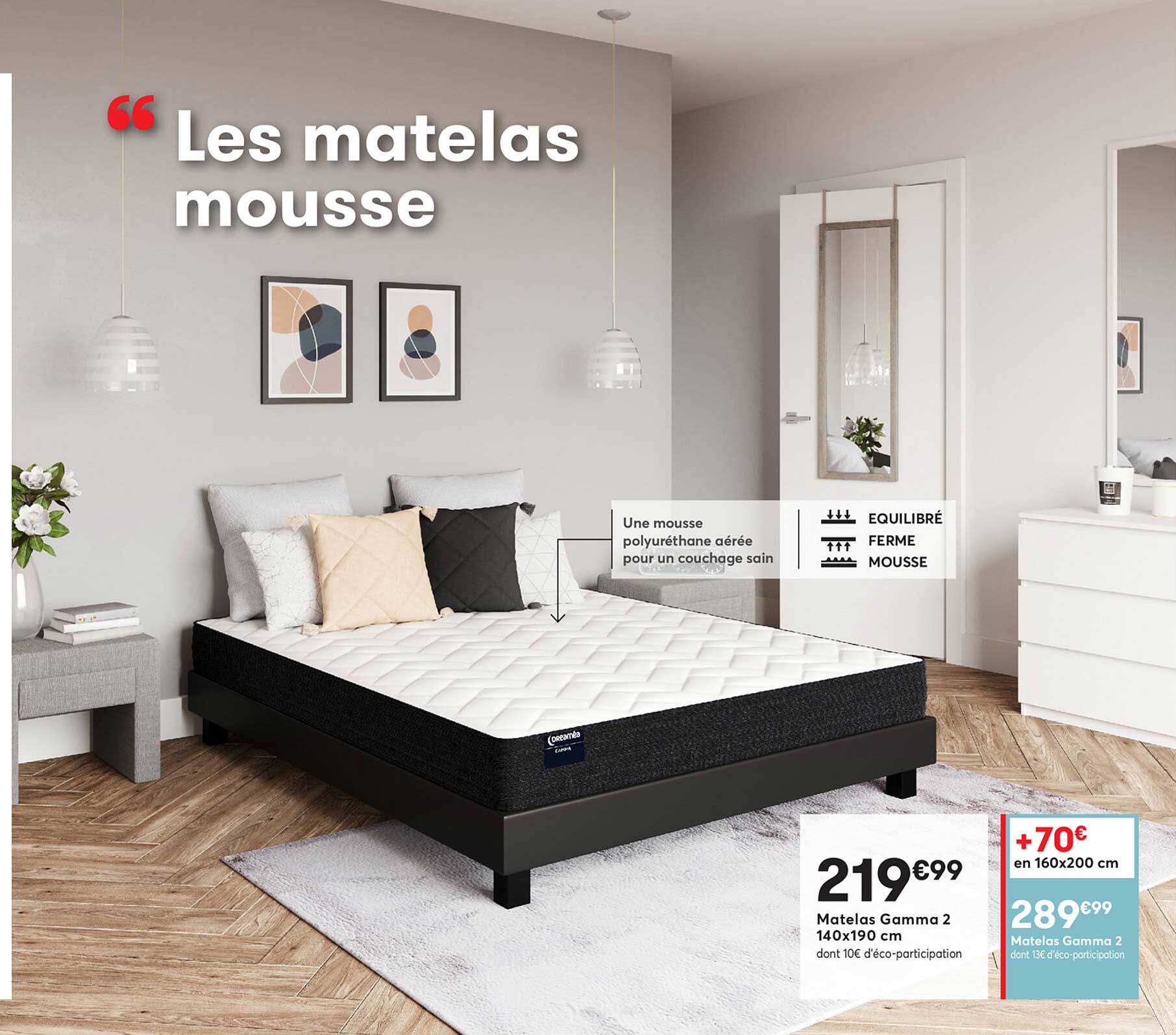 matelas gamma 2 140x190 cm