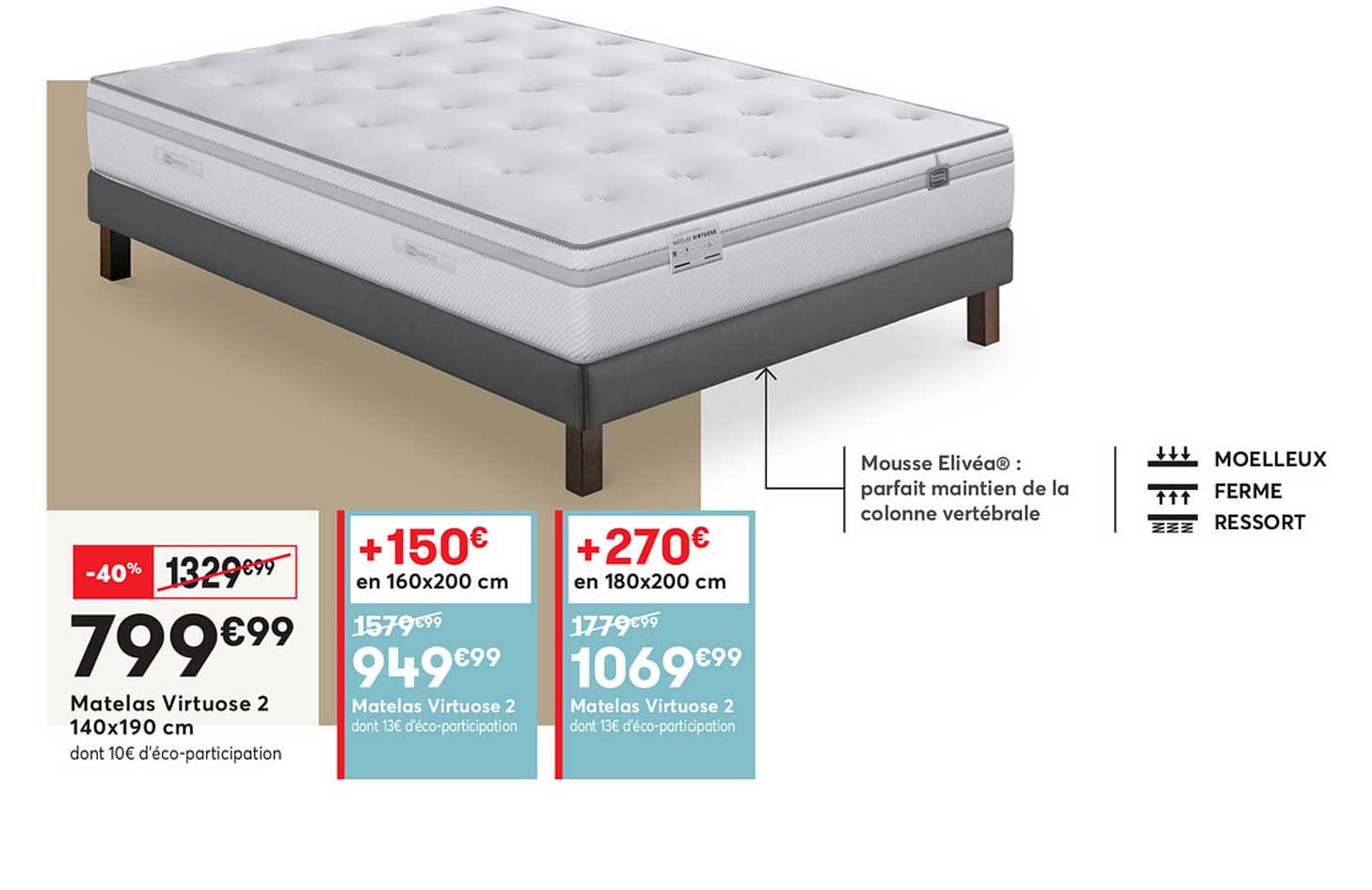 matelas vitruose 2 140x190 cm
