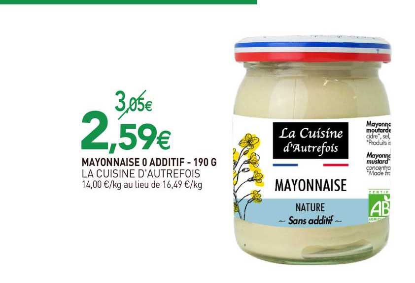 Mayonnaise 0 Additif La Cuisine D'autrefois