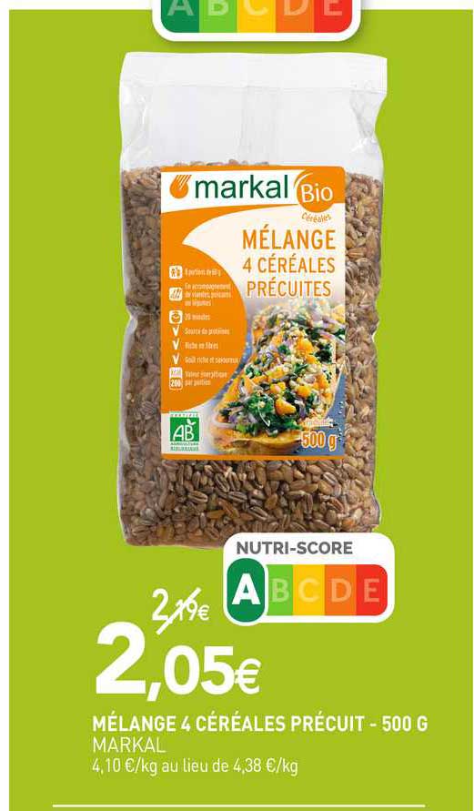 Mélange 4 Céréales Précuit Markal