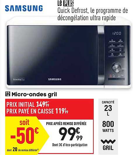 micro-ondes gril samsung