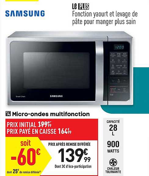 micro-ondes multifonction samsung