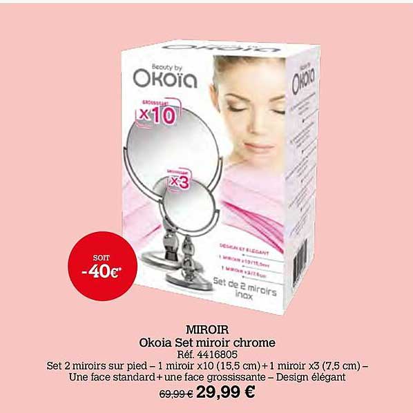 Miroir Okoia Set Miroir Chrome