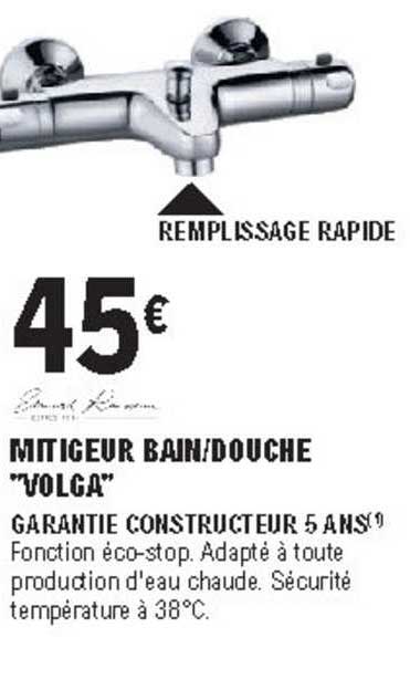 Mitigeur Bain Douche Volga