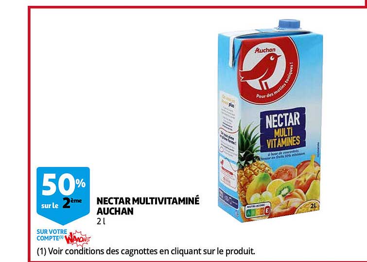 Nectar Multivitaminé Auchan