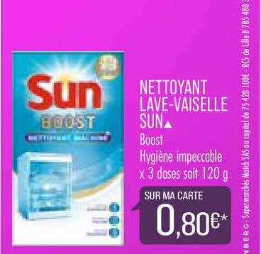 nettoyant lave-vaisselle sun