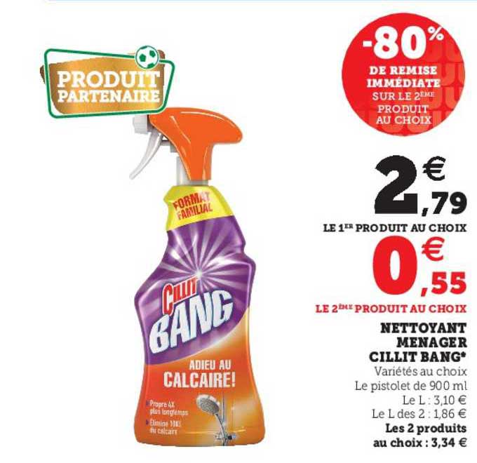 nettoyant ménager cillit bang