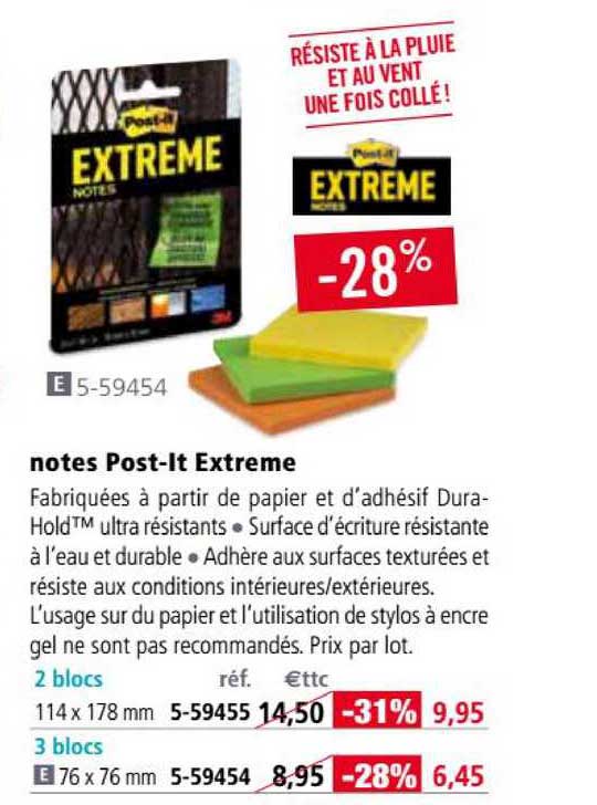 notes post-it extreme