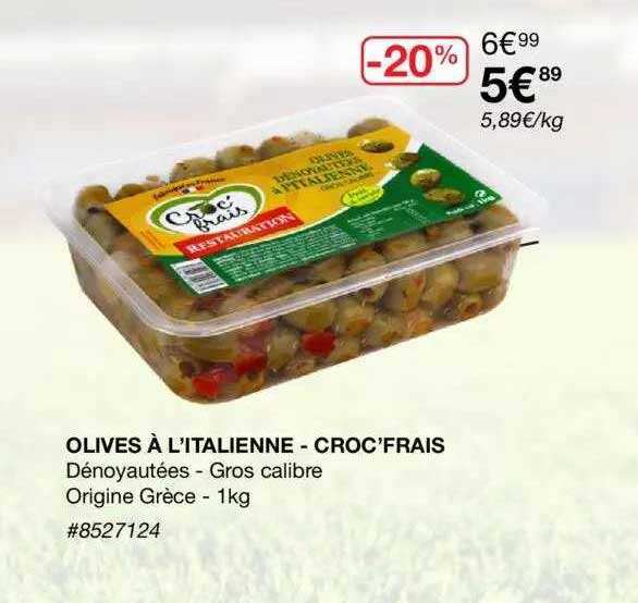 olives à l'italienne croc'frais