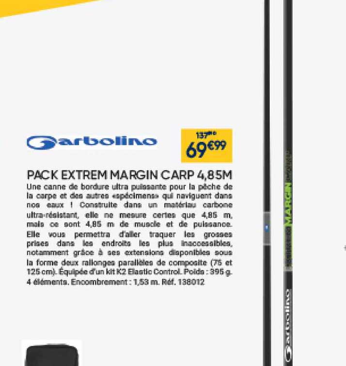 pack extrem margin carp 4.85m