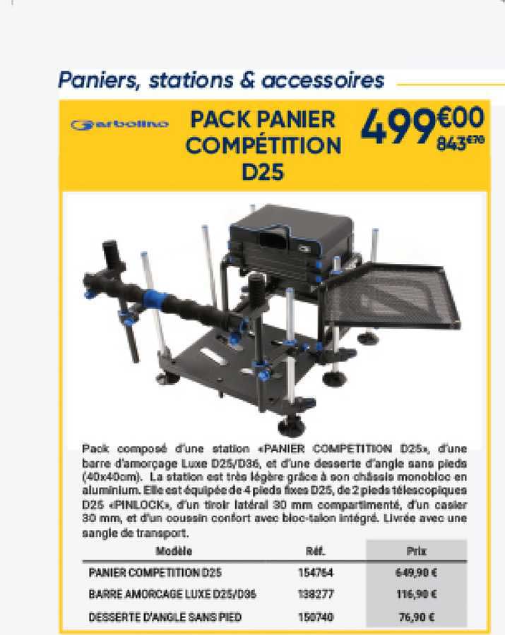 pack panier compétition d25