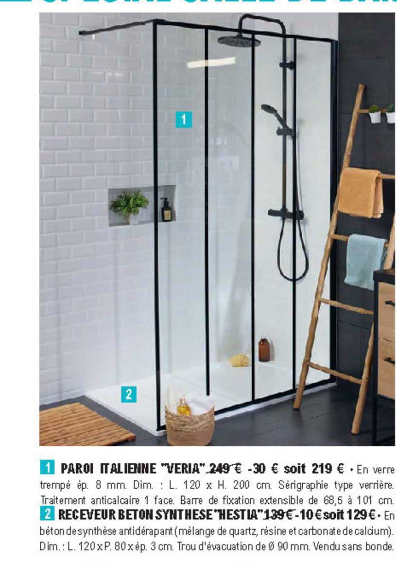 paroi italienne veria receveur beton synthèse hestia
