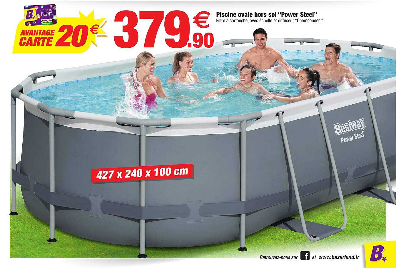 piscine ovale hors sol power steel