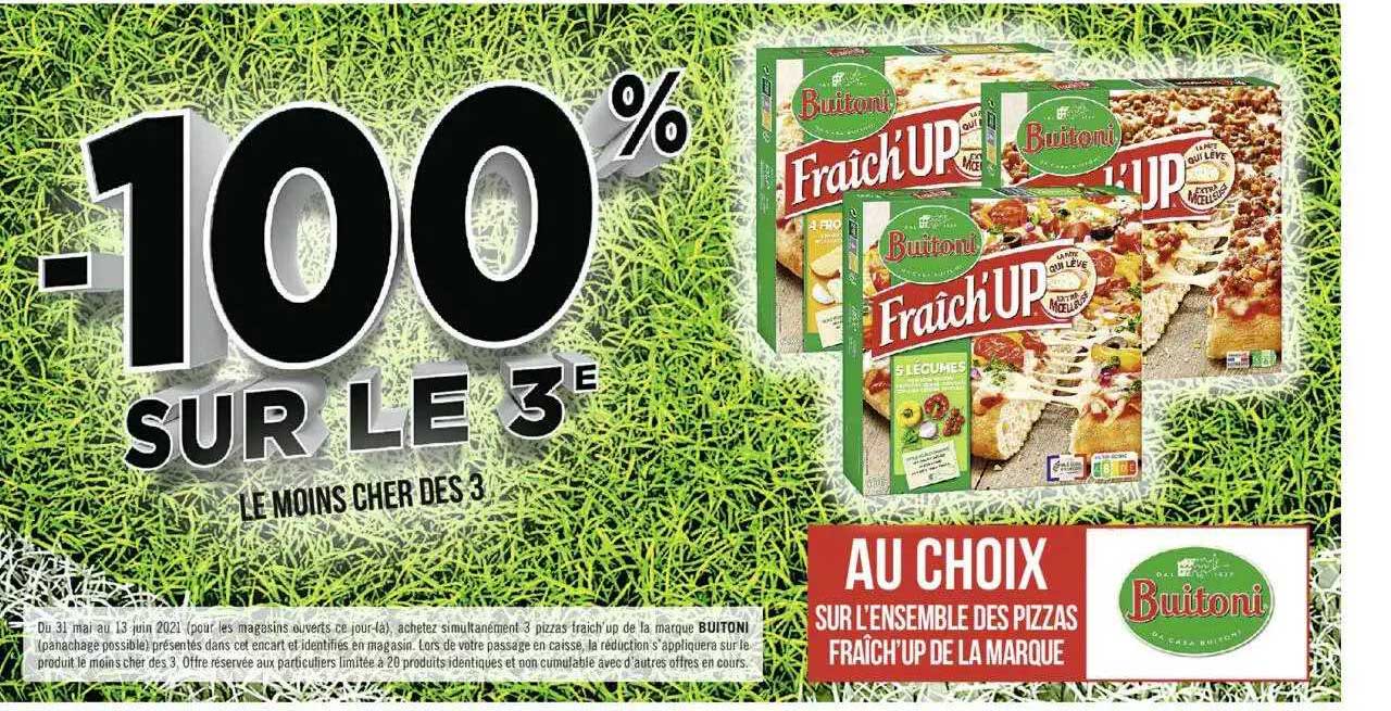 pizzas fraîch'up de la marque buitoni