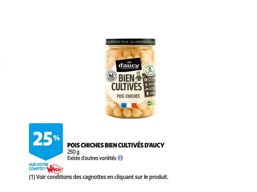 pois chiches bien cultivés d'aucy
