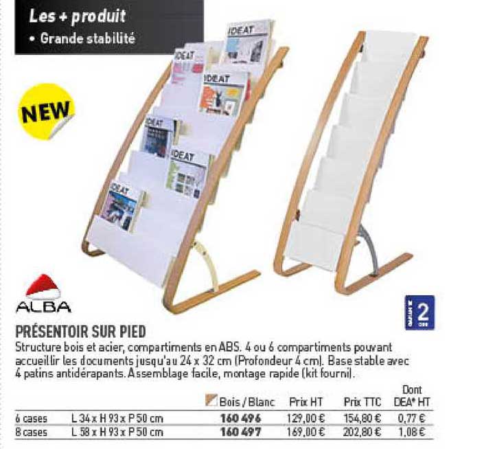 Présentoir Sur Pied Alba