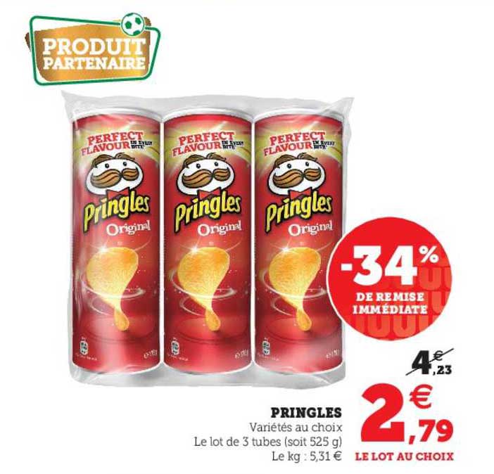 Pringles -34% De Remise Immédiate