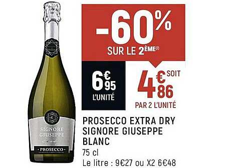 prosecco extra dry signore giuseppe blanc