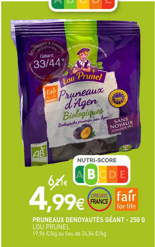 Pruneaux Denoyautés Géant Lou Prunel