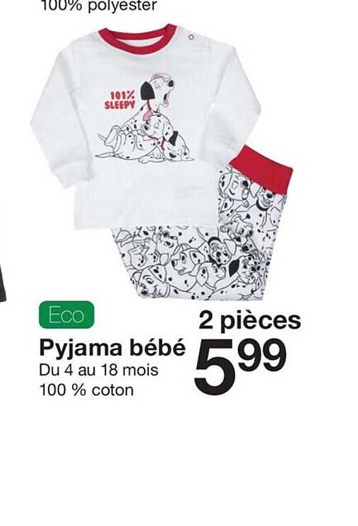 Pyjama Bébé Du 4 Au 18 Mois