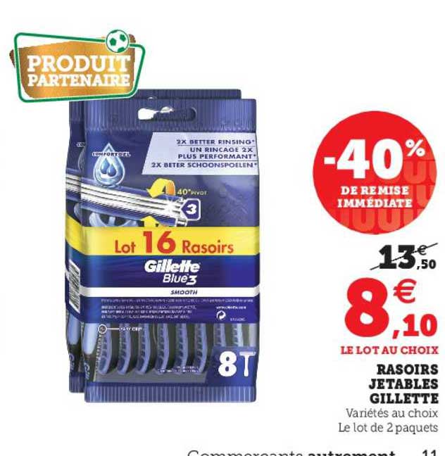Rasoirs Jetables Gillette -40% De Remise Immédiate
