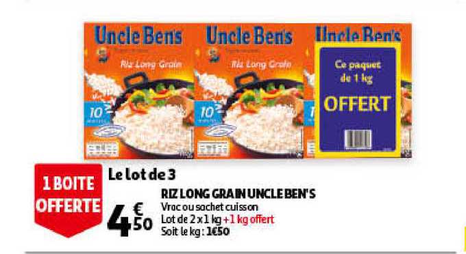 riz long grain uncle ben's