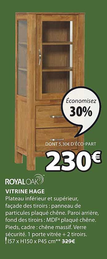 Royaloak Vitrine Hage