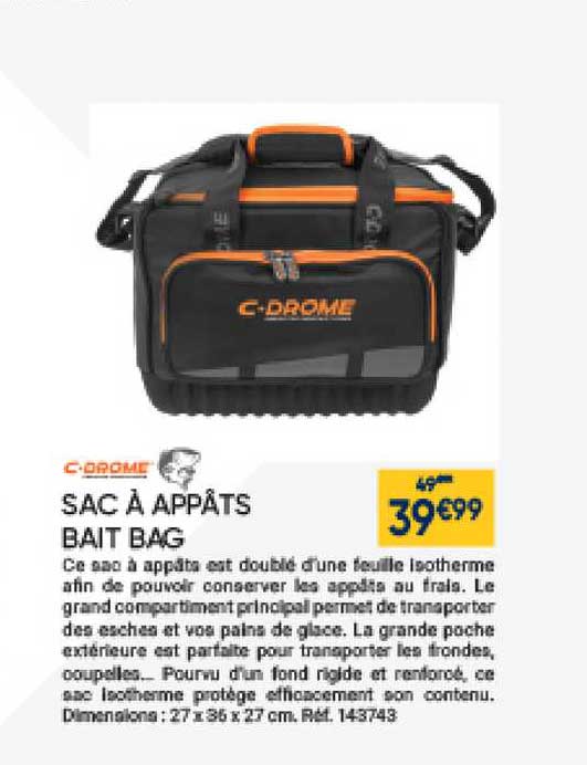 sac à apppâts bait bag c-drome