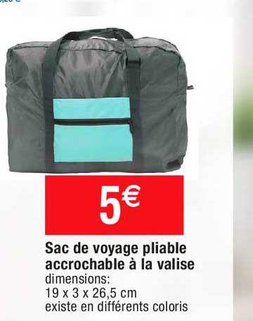 Sac De Voyage Pliable Accrochable à La Valise