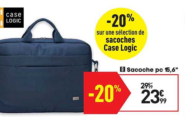 sacoche pc 15,6" case logic