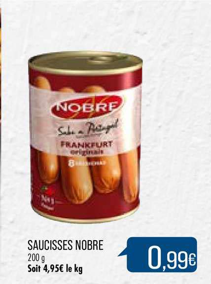 saucisses nobre