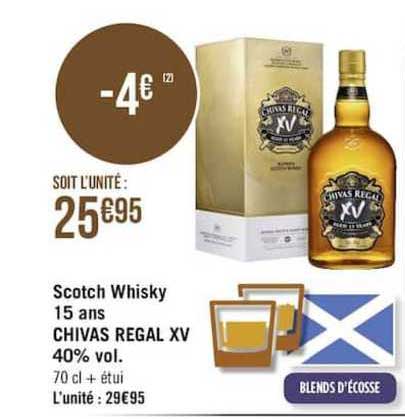 scotch whisky 15 ans chivas regal xv 40% vol.