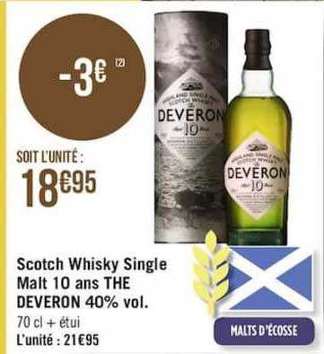 scotch whisky single malt 10 ans the deveron 40% vol.