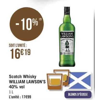 scotch whisky william lawson's 40% vol.