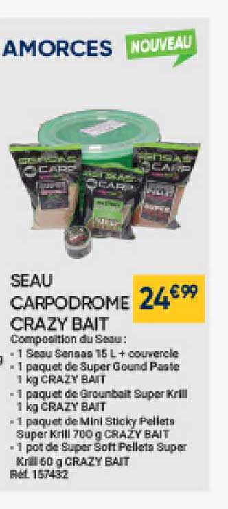 seau carpodrome crazy bait