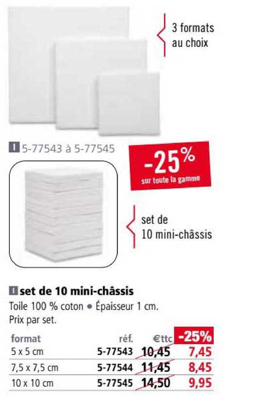 Set De 10 Mini-châssis