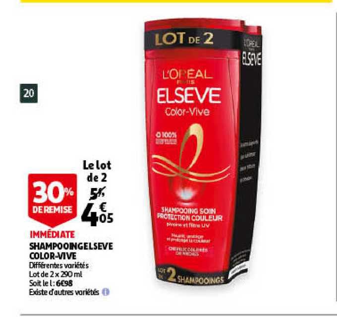 shampooing elsève color-vive