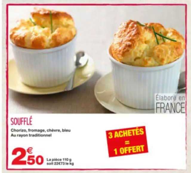 Soufflé 3 Achetés = 1 Offert