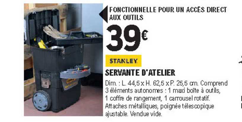 stanley servante d'atelier