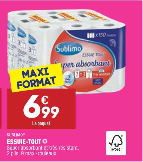 sublimo essuie-tout