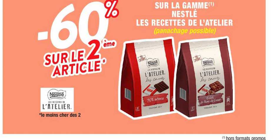 sur le gamme nestle les recettes de l'atelier