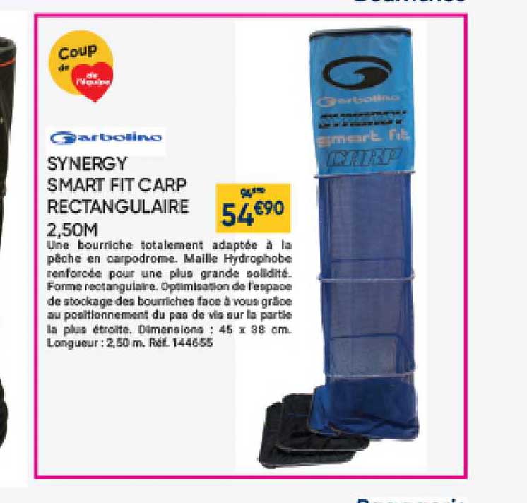 synergy smart fit carp rectangulaire 2.50m